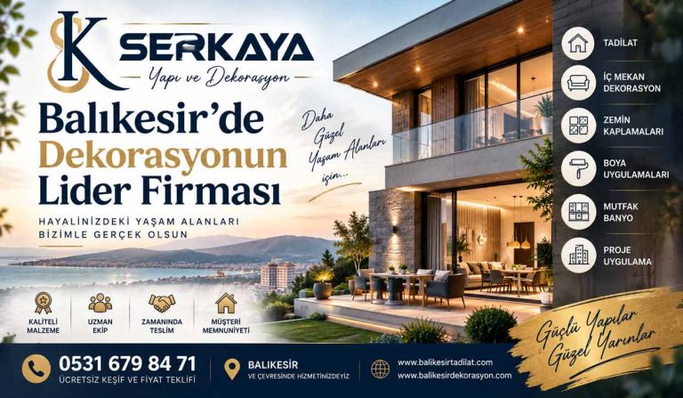 Balıkesir’de Dekorasyonun