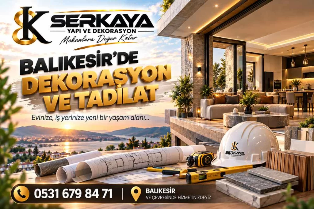 Balıkesir’de Dekorasyon ve Tadilat